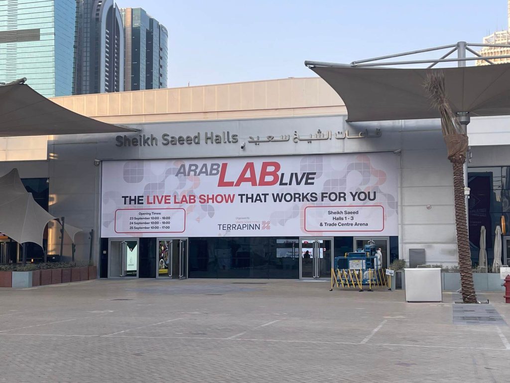 Tinzyme at ARAB LAB LIVE 2025. Dubai World Trade Centre